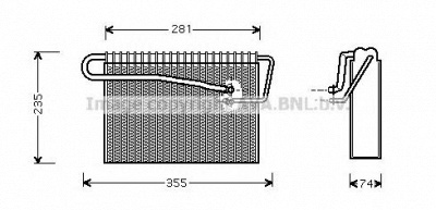 AVA QUALITY COOLING olv167 -  Испаритель, кондиционер